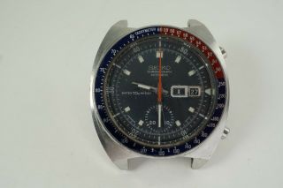 SEIKO CHRONOGRAPH DATE AUTOMATIC 6030 R STEEL OF RESTORATION C.  1970 ' S 2