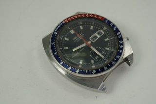 SEIKO CHRONOGRAPH DATE AUTOMATIC 6030 R STEEL OF RESTORATION C.  1970 ' S 4