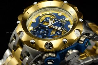 Invicta 51mm Hybrid VENOM Swiss Chronograph Gold Silver 2 Tone 500M Diver Watch 2
