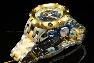 Invicta 51mm Hybrid VENOM Swiss Chronograph Gold Silver 2 Tone 500M Diver Watch 4
