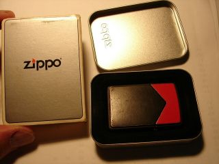 Vintage 1996 Zippo Marlboro Red Top Lighter W/box & Instructions Red Roof