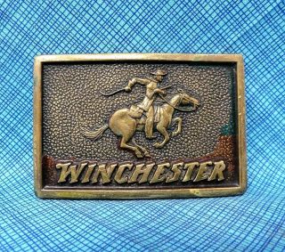 Vintage Winchester Arms Belt Buckle - Bts Buckles - Solid Brass. .  Twy401