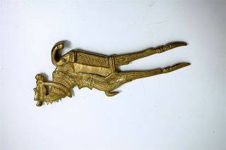 Antique CIGAR TOBACCO CUTTER of a Brass Figural Arabian Horse 7.  5 