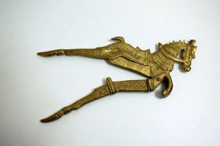 Antique CIGAR TOBACCO CUTTER of a Brass Figural Arabian Horse 7.  5 