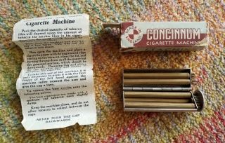 Evans Concinnum Cigarette Machine W/ Box & Instructions Made In England