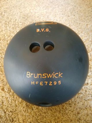 VTG Brunswick Rhino Urethane Bowling Ball Black 15 lbs13.  3oz (16) 3