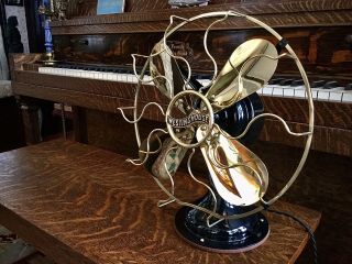 Antique Electric Fan Westinghouse Brass Vintage Old 4