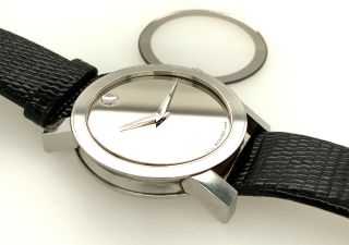Movado Museum Mirror Dial 84 G1 2896 Stainless Steel Men 