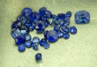 Antique Untreated Kashmir Sapphires 4.  28ct Natural Loose Gemstones
