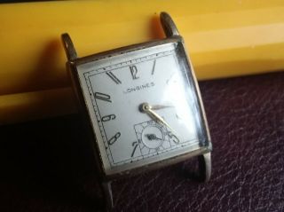 Longines 17 Jewels 8ln Wrist Watch 10 Kt Gold Filled Case For Repair