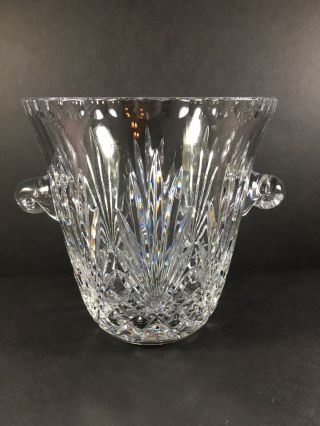 Vintage Heavy Crystal Champagne Ice Bucket With Handles