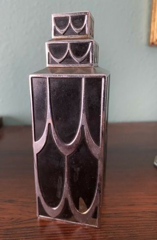 Antique R.  Lalique Lucien Lelong Art Deco Skyscraper Perfume Bottle 3