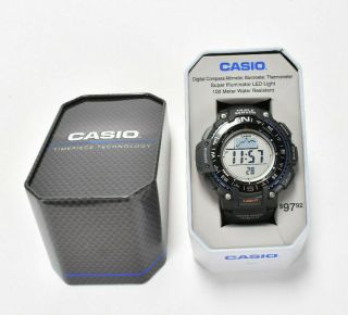 Casio Triple Sensor Sgw1000 - 1atn Led Light Compass 100m Water Resistant