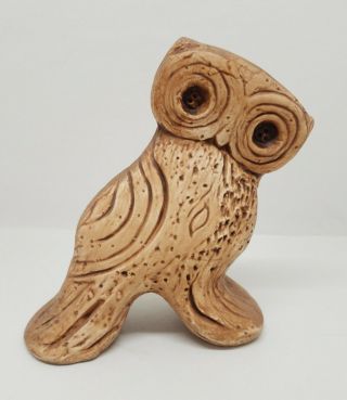 Vintage Ceramic Owl Lou Hoenig California Pottery B - 6 Hedi,  Mcm Style,  6.  5 " Tall