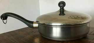 Vintage Farberware Aluminum Clad Stainless Steel 8 " Skillet Frying Pan Usa