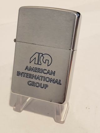 Aig American International Group Insurance 1978 Vintage Zippo Lighter Financial