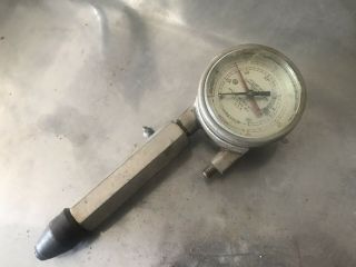 Vintage Mcquay - Norris Compression/vacuum Tester Dual Needle Steampunk Gauge