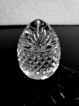 Vtg Heavy 24 Lead Crystal 3 1/4 " Egg Paperweight Made In France For Avon 1993