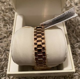 Anne Klein Rose Gold Stainless Burgundy Diamond Women ' s Watch AK/3386BYRG 3