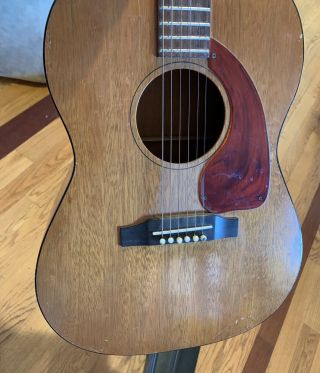 1960s Gibson Lg - 0 Vintage Acoustic Guitar With Case