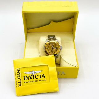 Men’s Invicta Grand Diver 47mm 300m Automatic Stainless Gold Dial Bezel W/box