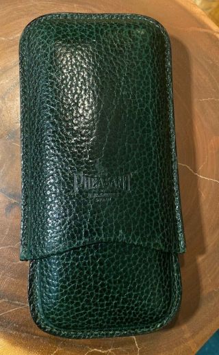 Pheasant R.  D.  Gomez Leather Cigar Case