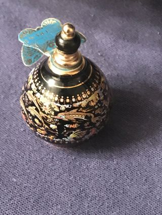 Vintage Empty Venus Perfume Ceramic Miniature Bottle 24k Gold Trim