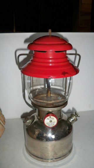 Vintage Coleman Lantern 1950 Model 200 W/Box Instructions Antique Old 2