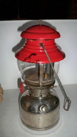 Vintage Coleman Lantern 1950 Model 200 W/Box Instructions Antique Old 3