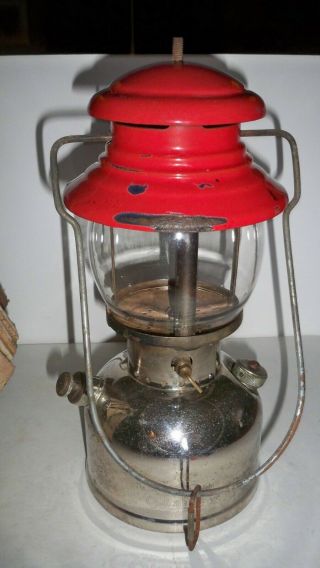Vintage Coleman Lantern 1950 Model 200 W/Box Instructions Antique Old 4