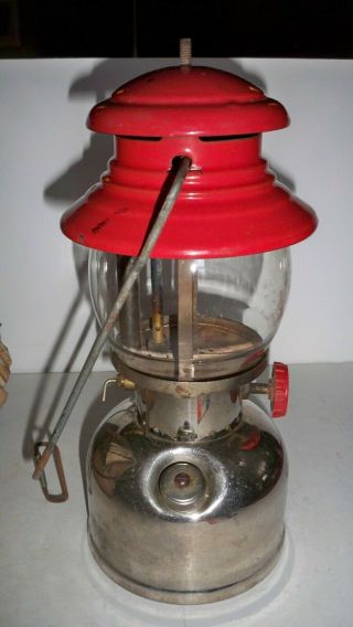 Vintage Coleman Lantern 1950 Model 200 W/Box Instructions Antique Old 5
