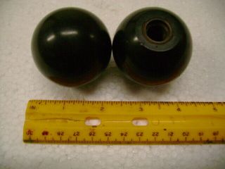 Vintage Shifter Knobs (two) For Heavy Truck Or Machinery Use