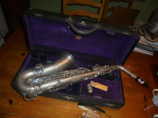 Vintage Antique Alto C.  G.  Conn Ltd.  Elkhart Sax Saxophone 1914 M192582 (tu)