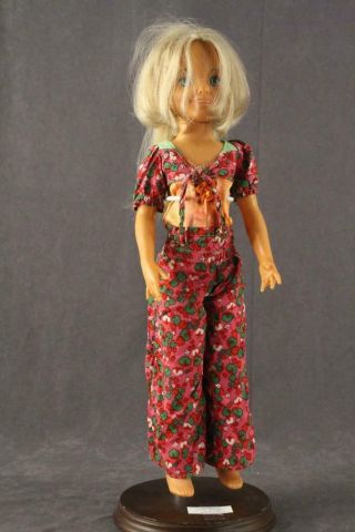 Vintage Ideal Toy Doll 1971 Chrissy Family Velvet Outfit 18 " Tall