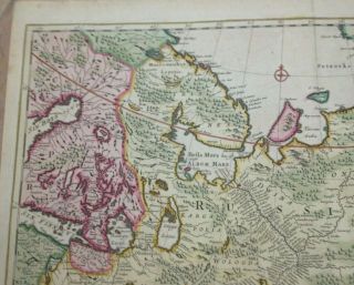 RUSSIA MOSCOVIA 1680 FREDERIK DE WIT UNUSUAL LARGE UNUSUAL ANTIQUE MAP 17TH C 5
