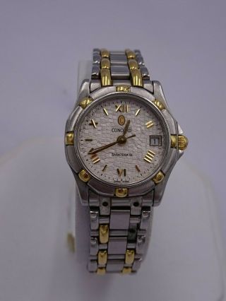 Women Concord Saratoga Sl Two Tone Stainless Steel Watch