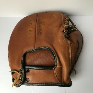 Rare Antique 1940 Draper Maynard Baseman Mitt Vintage Baseball Glove Rht