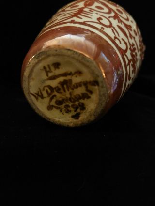 Antique William de Morgan? Arts and Crafts Lustre Vase 5