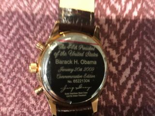 Jorg Gray 6500 Series “Barack H.  Obama” Limited Edition Commemorative Wristwatch 2