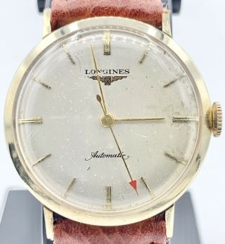 Stunning Vintage 10k Gold Filled Longines Automatic 17j Swiss Watch