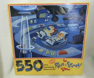 Ceaco Vintage 1992 " The Ren & Stimpy Show " 550 Piece Jigsaw Puzzle