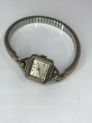 Vintage Women’s Square Face Omega Watch Gold Filled