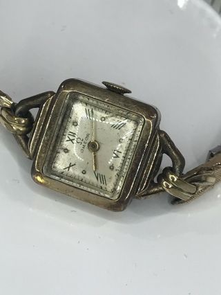 Vintage Women’s Square Face Omega Watch Gold Filled 2