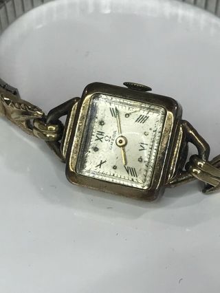 Vintage Women’s Square Face Omega Watch Gold Filled 3