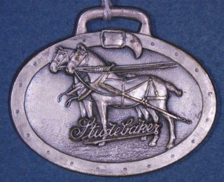 Studebaker Harness & Horse Drawn Wagon Antique Watch Fob Xx - 1