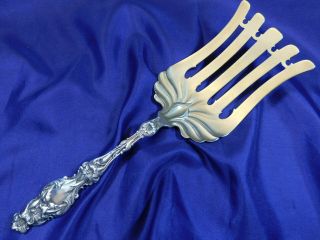 Whiting Lily Sterling Silver Asparagus Serving Fork -