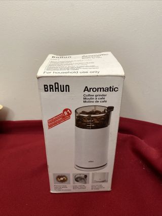Vintage Braun Aromatic Coffee Grinder - Ksm - 2 - White.