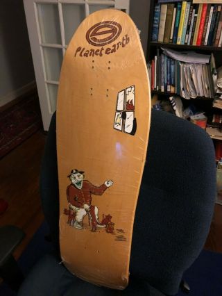 1990 Chris Miller Planet Earth Skateboard - - Nos,  Not Reissue