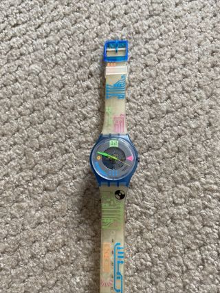 Swatch Extremely Rare Vintage Watch Gn108 “computrip” Originals Gent 1990