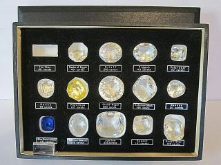 Antique Historical Diamonds Full Set Of Jewelers Replicas In Fitted Case